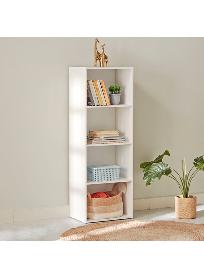 Home Box Vanilla Junior 4-Tier Bookcase 29 x 118 x 41 cm - Image 1